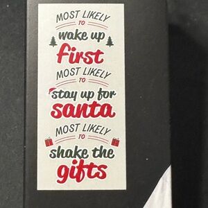 Christmas iron non-transfers comes with three